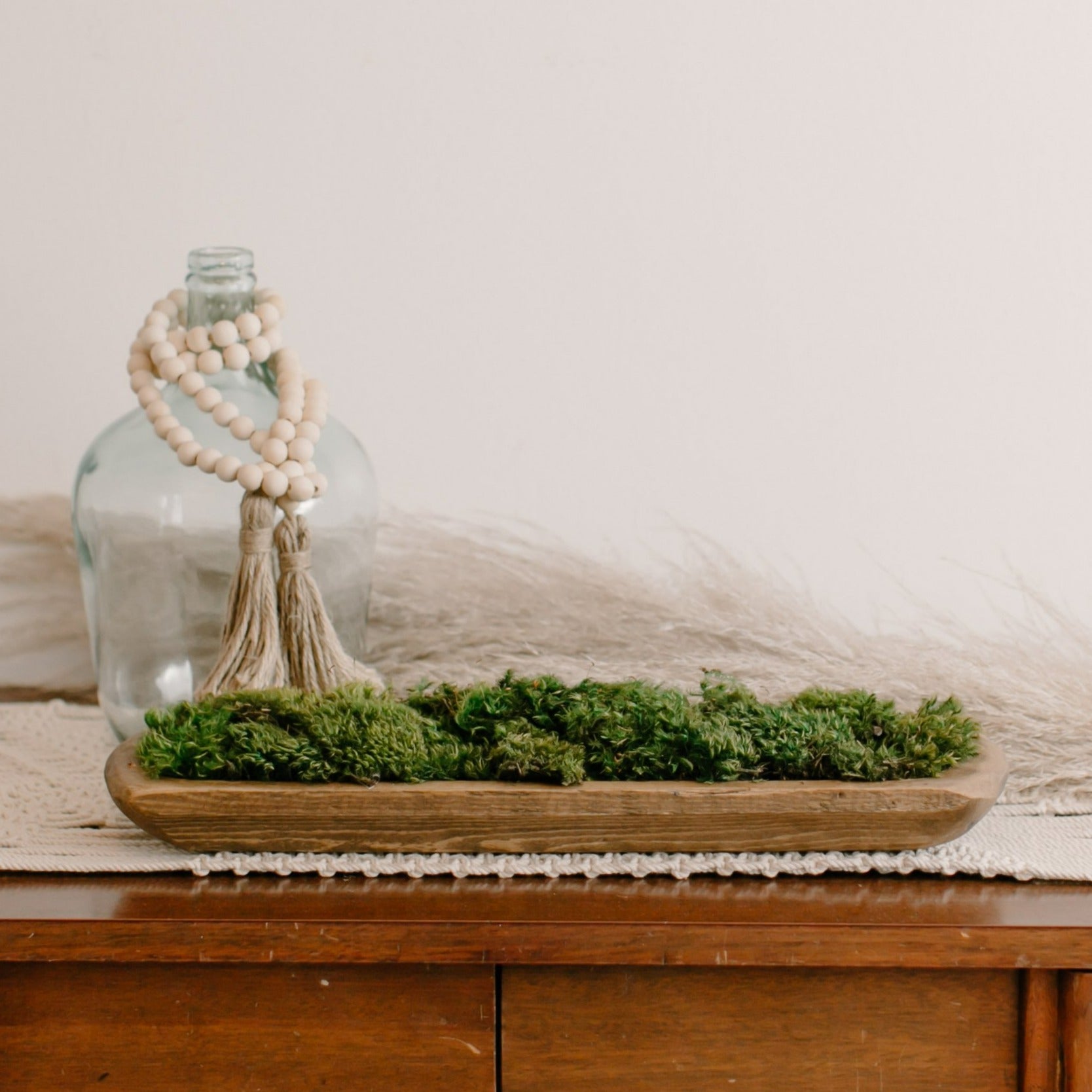 Simple Moss Bowl Centerpiece DIY - Adorn the Table