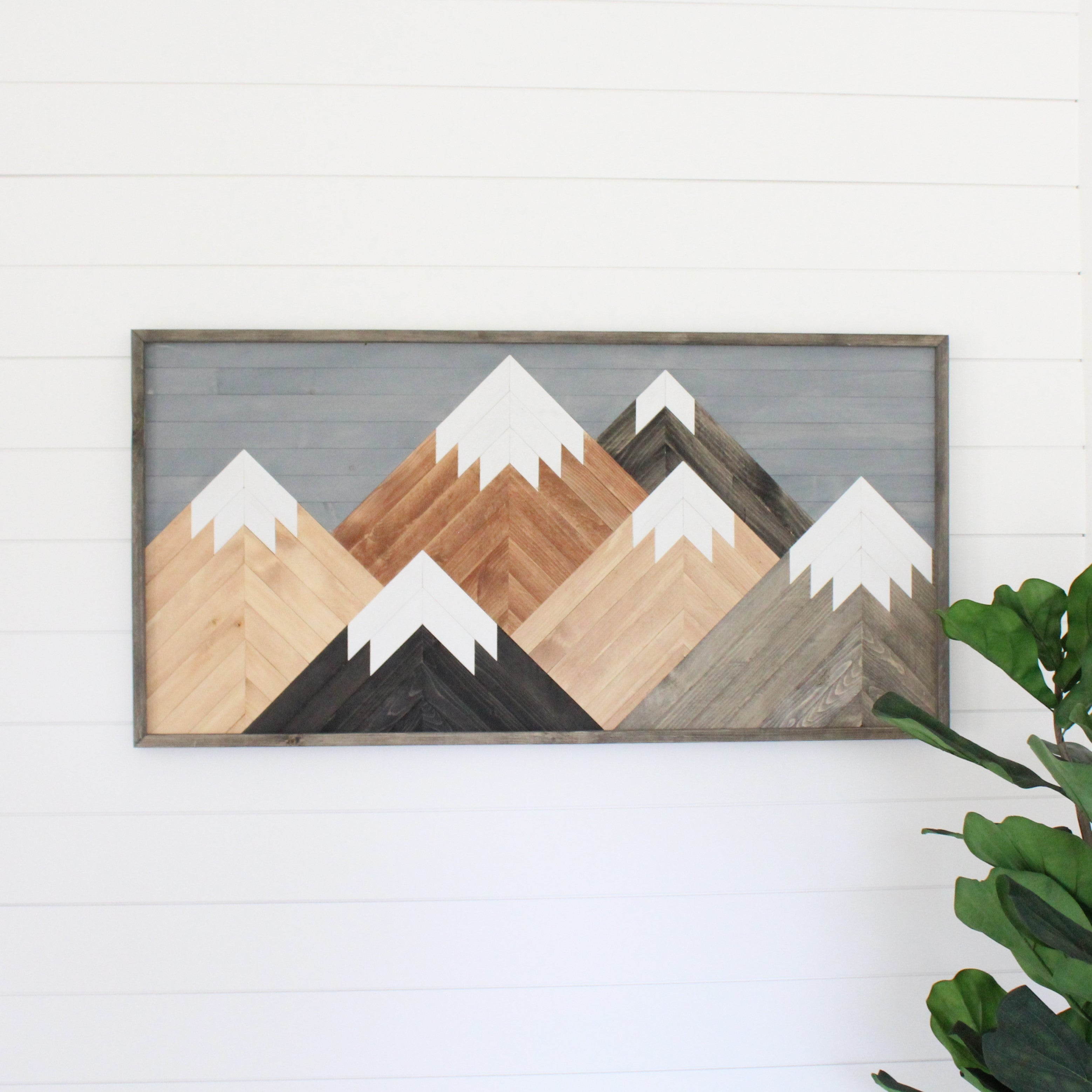 Wooden Mountain Wall Art - ''Spilos'' by Skal Collective | Wescover Wall  Hangings